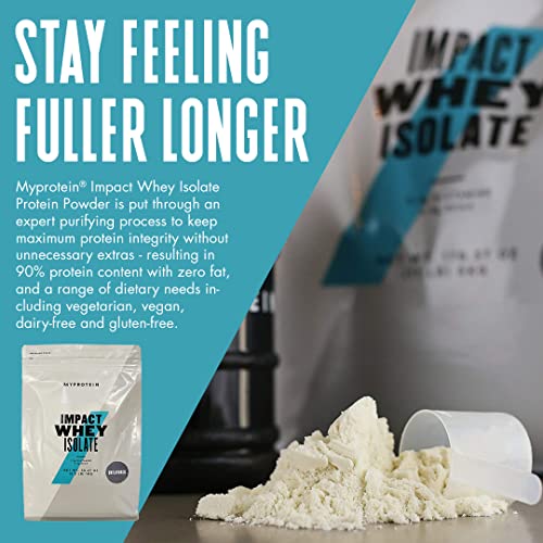 Myprotein Impact Whey Isolate Protein Powder, Gluten Free Protein Powder, Muscle Mass MyproteinBuy Supplements Australia