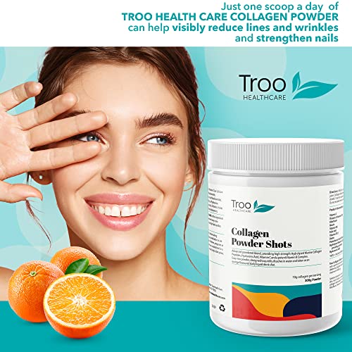Hydrolysed Marine Collagen Peptides Powder Enhanced with Essential Vitamins 300g Troo Health CareBuy Supplements Australia
