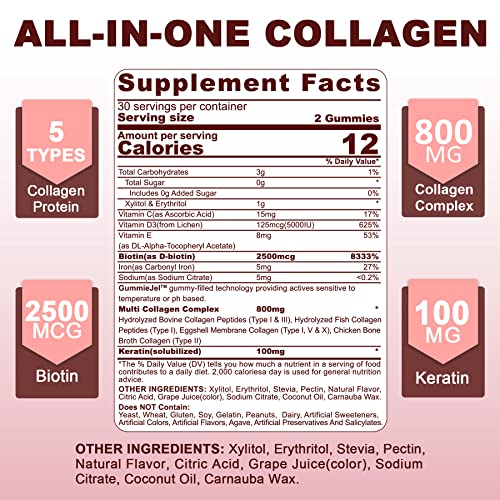 Sugar Free Hydrolyzed Collagen Gummies 800mg KrooBuy Supplements Australia