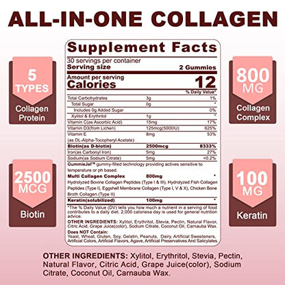 Sugar Free Hydrolyzed Collagen Gummies 800mg KrooBuy Supplements Australia