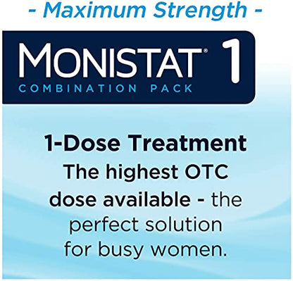 Monistat 1-Day | Day or Night Combination | Yeast Infection Treatment, Prefilled, 1 Pack MonistatBuy Supplements Australia