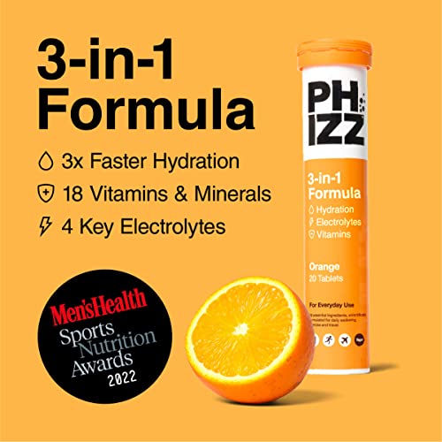 Phizz Electrolytes, Multivitamin & Hydration Tablets - 20 Effervescent Rehydration Electroly PhizzBuy Supplements Australia