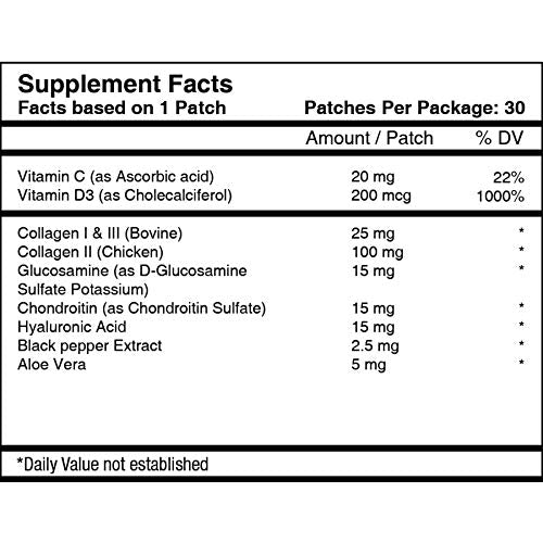 Patch Aid Advanced Collagen Plus - 30 Daily Topical Patches. 100% Natural & Vegan. Allergy & Filler Free Patch AidBuy Supplements Australia