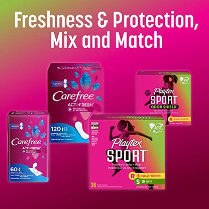 Playtex Sport Tampons, Regular Absorbency, Fragrance-Free - 48ct (Packaging May Vary) PLAYTEXBuy Supplements Australia