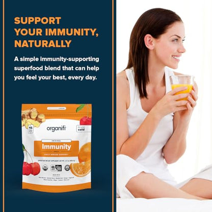 Organifi Immunity - Organic Superfood Immunity Support - 15 Single Serve Packets OrganifiBuy Supplements Australia