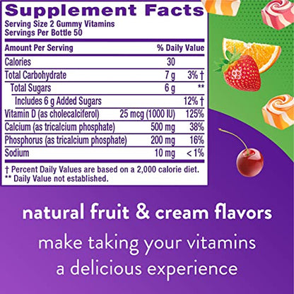 Vitafusion Fiber Well Sugar Free Fiber Supplement & Chewable Calcium Gummy Vitamins VitafusionBuy Supplements Australia
