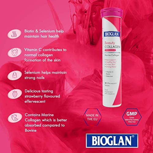 Bioglan Collagen Effervescent | 1000mg | Hydrolysed Marine Collagen BioglanBuy Supplements Australia