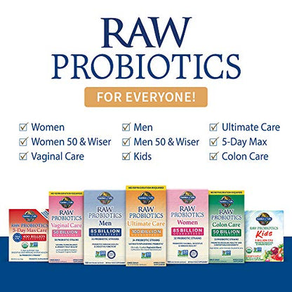 Garden of Life RAW Probiotics Colon Care Shelf Stable - 50 Billion CFU Guaranteed Garden of LifeBuy Supplements Australia