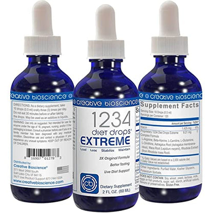Creative Bioscience 1234 Diet Drops Extreme for Women & Men, Diet Drops for Weight Creative BioscienceBuy Supplements Australia