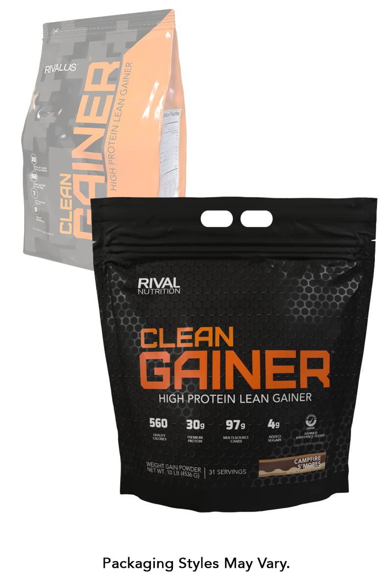 Rivalus Clean Gainer, S'Mores, 10 Pound RivalusBuy Supplements Australia