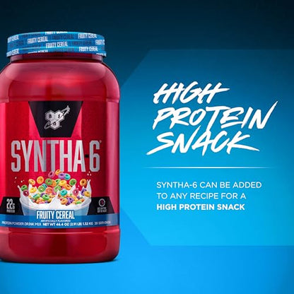 BSN SYNTHA-6 Whey Protein Powder with Micellar Casein, Milk Isolate, Fruity Cereal BSNBuy Supplements Australia