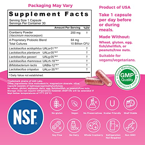 NutriCelebrity NutriFlora-Pro Probiotics for Women - Support Vaginal, Urinary Health (UTI) NutricelebrityBuy Supplements Australia