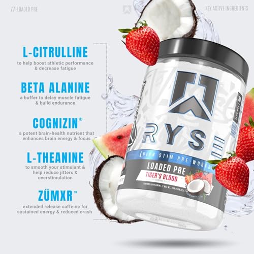 RYSE Up Supplements Loaded Pre Workout Powder Supplement for Men & Women RYSE Up SupplementsBuy Supplements Australia