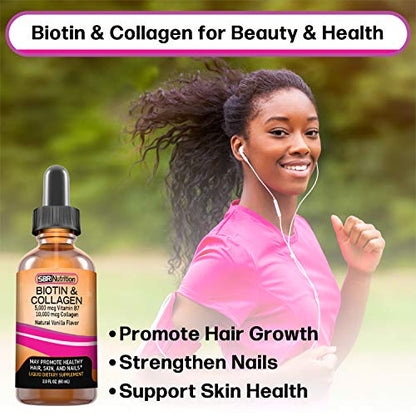 SBR Nutrition Biotin and Collagen Liquid Drops Daily Food Supplement, Vitamins SBR NutritionBuy Supplements Australia