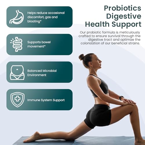 UpNourish Probiotics - 200 Billion CFUs, 15 Strains, Prebiotics & Enzymes - 60 Vegan Cap UpNourishBuy Supplements Australia