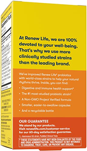 Renew Life Everyday Probiotic Capsules, Daily Supplement Supports Urinary, Digestive Renew LifeBuy Supplements Australia