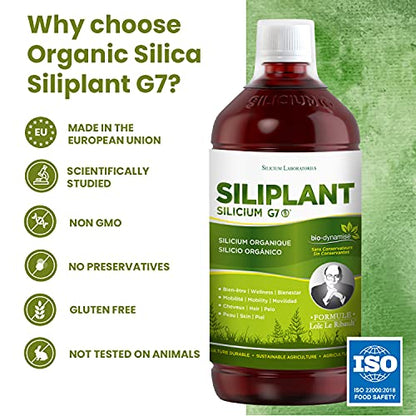 G7 Siliplant Improved Formula. Liquid Silica Supplement Collagen Booster, Strengthens Bones G7Buy Supplements Australia