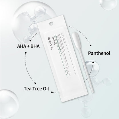 DR.ORACLE 21 Stay A-Thera Peeling Stick for Sensitive Skin - AHA, BHA, Tea Tree Oil, Exfoliating Swabs for Blackheads, Whiteheads, Enlarged Pores, Korean Skincare, Dermatologist Tested, 1Pack of 10ea DR.ORACLE buy supplements Au