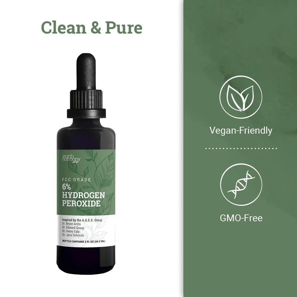 Earth Harmony Food Grade Hydrogen Peroxide 6% Earth Harmony Naturals buy supplements Au