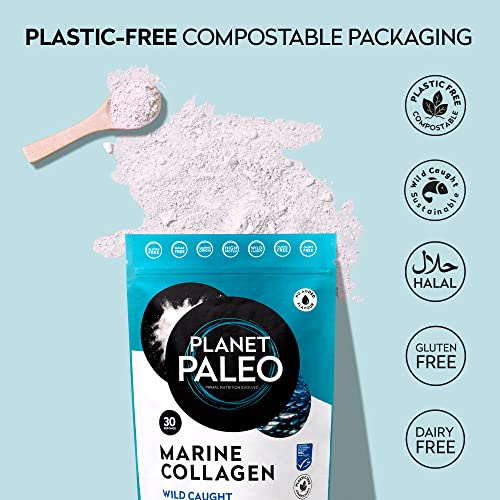 Pure Marine Collagen Powder (60 Servings, 450g) | for Healthy Skin, Hair and Nails, and Gut Health Planet PaleoBuy Supplements Australia