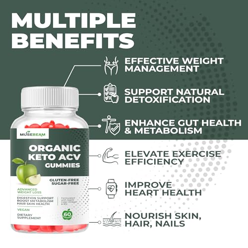 Organic Keto ACV Gummies Advanced Weight Loss - Gluten & Sugar Free Belly Fat Burner MuseBeamBuy Supplements Australia