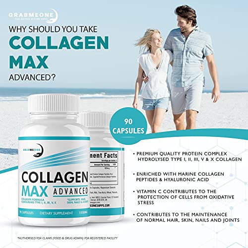 Premium Marine Collagen Supplements for Women, Ultra Potent Marine Collagen Capsules Collagen MaxBuy Supplements Australia