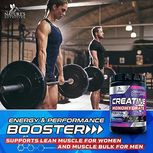 Micronized Creatine Monohydrate Powder - 100% Pure Unflavored Creatine Powder Nature's NutritionBuy Supplements Australia