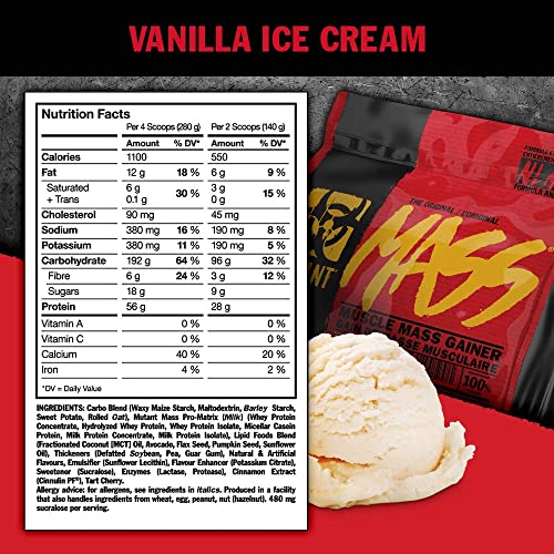 MUTANT Mass Weight Gainer Protein Powder, High-Calorie Workout Shakes MutantBuy Supplements Australia