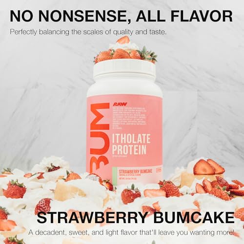 RAW Whey Isolate Protein Powder, Strawberry BumCake (CBUM Itholate Protein) RAWBuy Supplements Australia