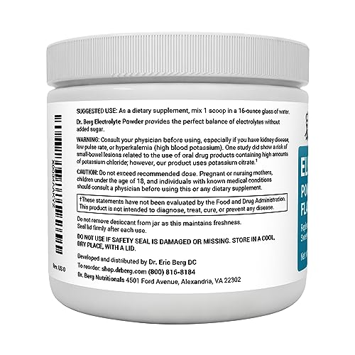 Dr. Berg Hydration Keto Electrolyte Powder - Enhanced w/ 1,000mg of Potassium Dr. Berg NutritionalsBuy Supplements Australia