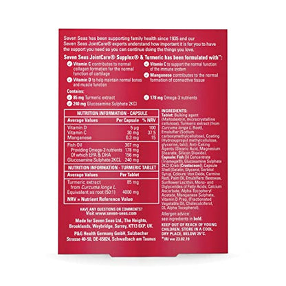 Seven Seas JointCare Supplex & Turmeric, With Glucosamine, Omega-3, Vitamins C and D Seven SeasBuy Supplements Australia