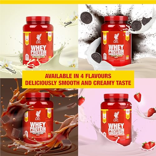 LFC Whey Protein Powder Cookies & Cream Flavour 908g 15.5g naturally-occurring BCAAs Vector ConsumerBuy Supplements Australia