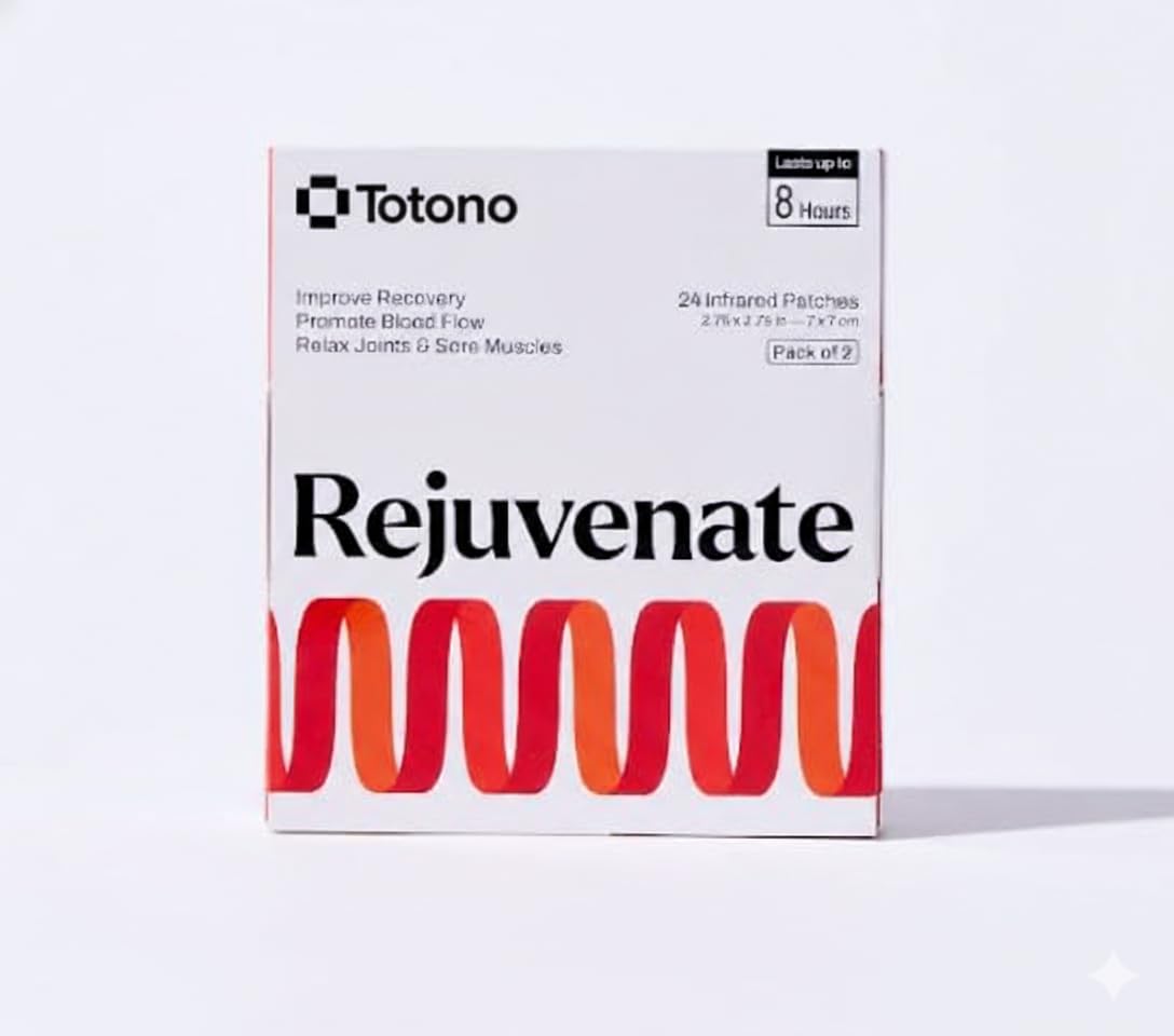 Totono Infrared Therapy Patches – 24 Far‑Infrared Bioceramic Patches (24 Pack) – Drug-Free, Portable, Essential Oil‑Infused for Muscles & Joints TotonoBuy Supplements Australia