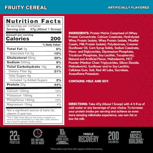 BSN SYNTHA-6 Whey Protein Powder with Micellar Casein, Milk Isolate, Fruity Cereal BSNBuy Supplements Australia