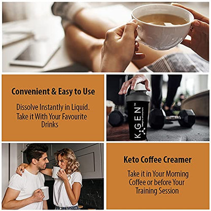 Instant Bulletproof Keto Coffee Creamer UK Made Collagen Latte | Butter Powder, Coconut MCTs & Vitamin C K GEN ketogenic enhancementBuy Supplements Australia