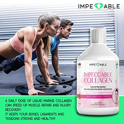 IMPECCABLE Collagen 10.000mg hydrolyzed Sugar Free Liquid Marine Collagen | Supplements for Women and Men ImpeccableBuy Supplements Australia