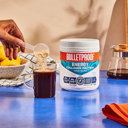 Bulletproof Vanilla Bean Energy Collagen Protein Powder, 18.3 Ounces, Caffeine-Free Fuel BulletproofBuy Supplements Australia