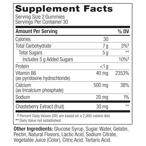 OLLY Period Hero Gummies, PMS Support Supplement,* Chasteberry, Vitamin B6, Calcium, Cran-Raspberry Flavor, 30 Day Supply - 60 Count OLLYBuy Supplements Australia