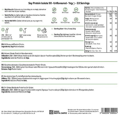 Protein Works Soy Protein 90 (Isolate) Protein Powder | 100% Plant-Based | Low Fat | No Added Sugar Protein WorksBuy Supplements Australia