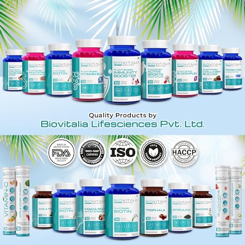 Biovitalia Plant Based Collagen Builder Capsule with Biotin & Vitamin C | Dietary Supplement for Men & Women BIOVITALIA ORGANICSBuy Supplements Australia