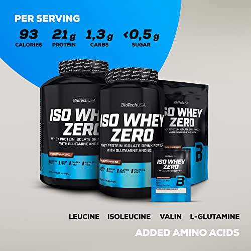 BioTechUSA Iso Whey Zero, Lactose, Gluten, Sugar Free, Premium Whey Protein Isolate, 500 g BioTechUSABuy Supplements Australia