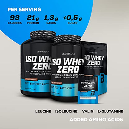 BioTechUSA Iso Whey Zero, Lactose, Gluten, Sugar Free, Premium Whey Protein Isolate, 500 g BioTechUSABuy Supplements Australia