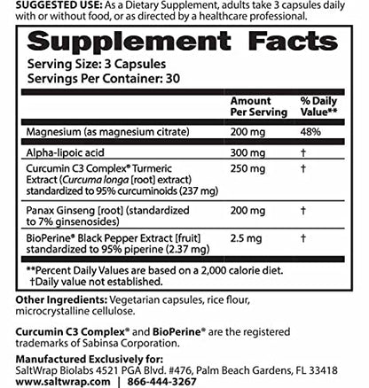 SaltWrap Mag 3D – Daytime (Non-Drowsy) Leg Cramp & Muscle Relief Support - Natural SaltWrapBuy Supplements Australia