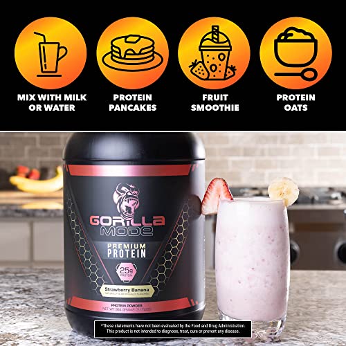 Gorilla Mode Premium Whey Protein - Chocolate / 25 Grams of Whey Protein Isolate Gorilla MindBuy Supplements Australia