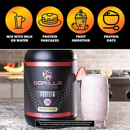 Gorilla Mode Premium Whey Protein - Chocolate / 25 Grams of Whey Protein Isolate Gorilla MindBuy Supplements Australia