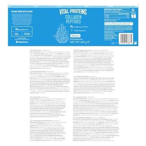 Vital Proteins Collagen Peptides Powder Supplement (Type I, III), Unflavored Hydrolyzed Collagen-Hair, Skin, Nail VITAL PROTEINSBuy Supplements Australia