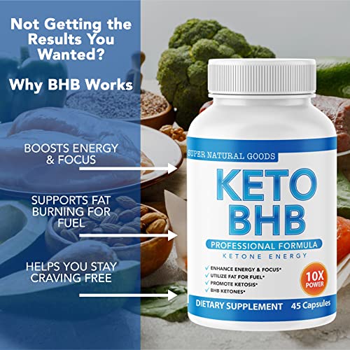 Keto BHB with Apple Cider Vinegar - Reach Ketosis Faster, Boost Energy, Suppress Craving Super Natural GoodsBuy Supplements Australia
