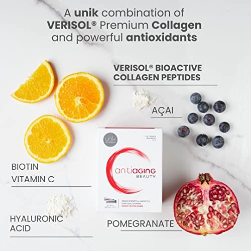 Unik Antiaging Beauty | Hydrolysed Collagen VERISOL (5 Clinical Studies) with Hyaluronic Acid UN 1K HEALTH & NUTRITIONBuy Supplements Australia