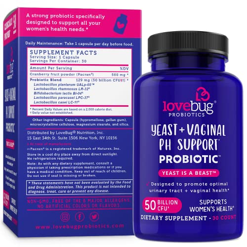 Lovebug Yeast + Vaginal pH Support | Clinically Studied Ingredients for Yeast & UTIs lovebug PROBIOTICSBuy Supplements Australia