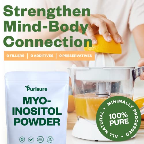 Purisure Myo-Inositol Powder, 250g, Fertility, Hormonal Balance and Ovarian Support PurisureBuy Supplements Australia